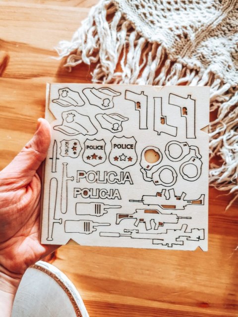 DEKOR - zestaw Policjant (14,5cm x 14,5cm)