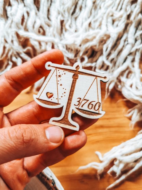 Dekory scrapki do metryczki - waga z gwiazdkami