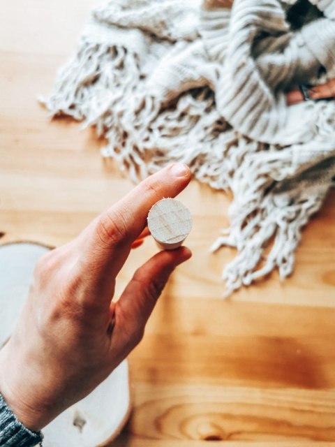 Drążek 25cm GRUBY (fi 18-20mm) (1szt) - (patyk do makramy kwietnika, profil na makramę kwietnik)