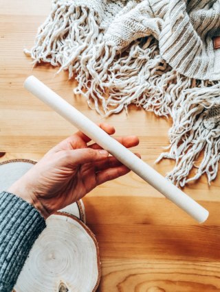 Drążek 35cm GRUBY (fi 18-20mm) (1szt) - (patyk do makramy kwietnika, profil na makramę kwietnik)