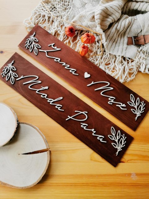 Drewniane tablice rejestracyjne - GAŁĄZKI 01 (WZÓR 20)