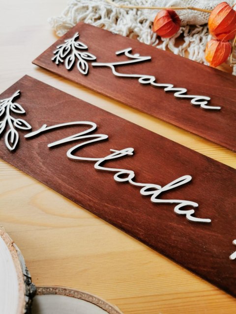 Drewniane tablice rejestracyjne - GAŁĄZKI 01 (WZÓR 20)