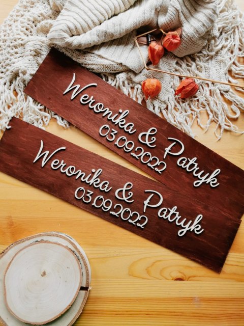 Drewniane tablice rejestracyjne - MINIMAL (WZÓR 01)