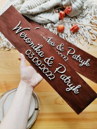 Drewniane tablice rejestracyjne - MINIMAL (WZÓR 01)