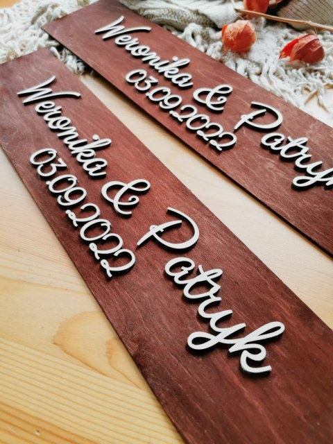 Drewniane tablice rejestracyjne - MINIMAL (WZÓR 01)