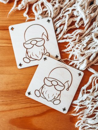 Kolorowanka drewniana (2szt) - SKRZAT 02 - - - (drewniane kolorowanki)