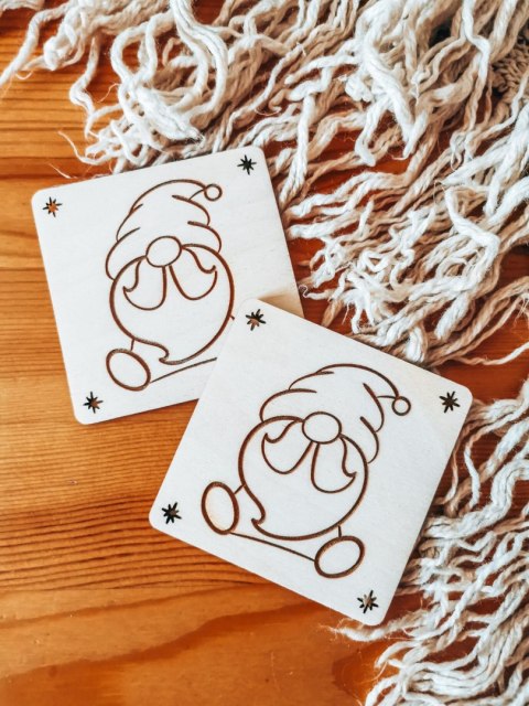 Kolorowanka drewniana (2szt) - SKRZAT 03 - - - (drewniane kolorowanki)