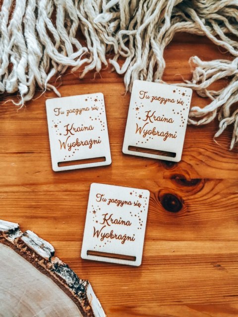 Kraina Wyobraźni GWIAZDKI - zakładka prostokąt 4x5cm (3szt) - - - (baza do zakładki do książki)