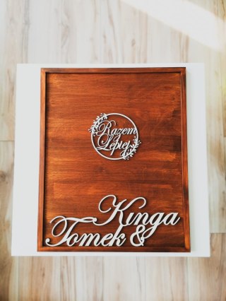 Księga Gości - Razem Lepiej - obraz skarbonka na serduszka