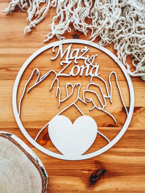 MĄŻ & ŻONA dłonie - (1szt) - koło obręcz baza do łapacza snów makramy makatki - - - (łapacz snów, makrama, makatka)