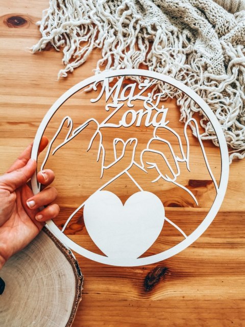 MĄŻ & ŻONA dłonie - (1szt) - koło obręcz baza do łapacza snów makramy makatki - - - (łapacz snów, makrama, makatka)