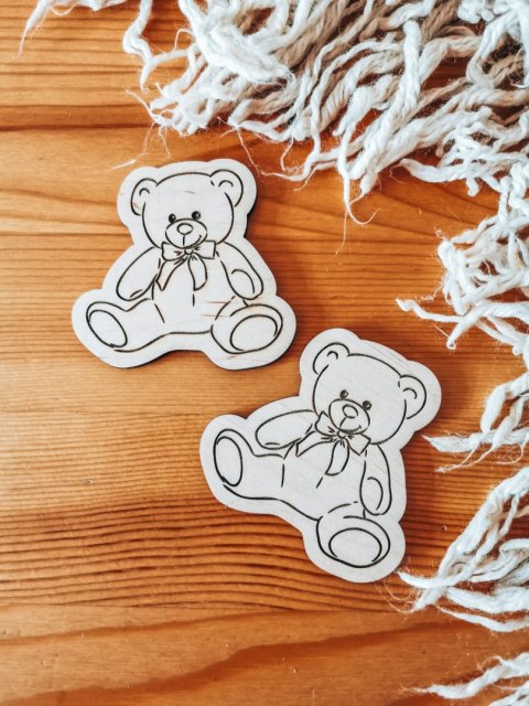 MIŚ 01 - magnes 7cm (2szt) - - - (odznaka)