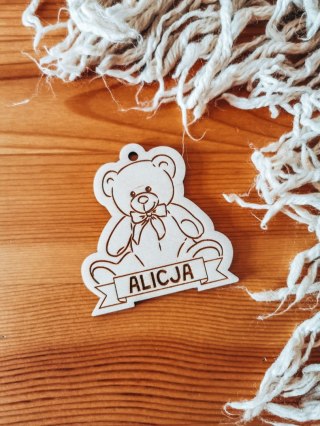 MIŚ 01 - medal 7cm (1szt) - z imieniem - - - (zawieszka, odznaka)