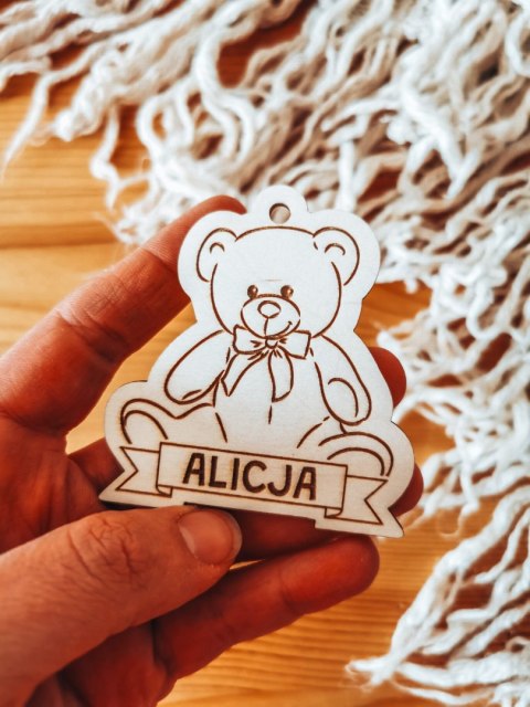 MIŚ 01 - medal 7cm (1szt) - z imieniem - - - (zawieszka, odznaka)