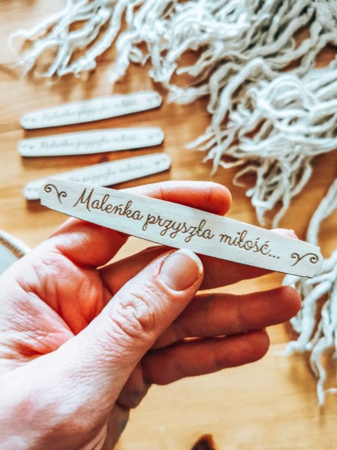 Maleńka przyszła miłość - TABLICZKA (4szt) 10cm/12cm/14cm (8 wzorów)