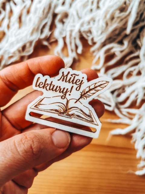 Miłej lektury /książka/ - zakładka po obrysie 5cm (3szt) - - - (baza do zakładki do książki)