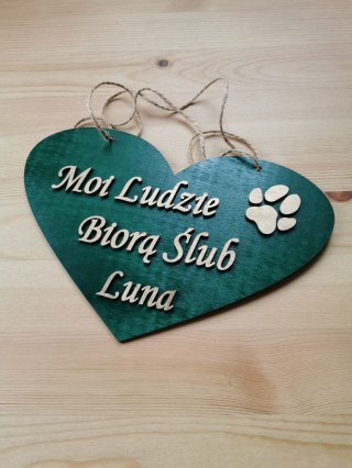 Moi Ludzie Biorą Ślub - Tabliczka dla Pupila