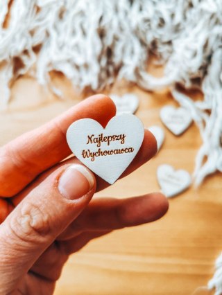 Najlepszy wychowawca - SERCE (5szt) 3/4/5cm - - - (serduszka, serduszko, serca)