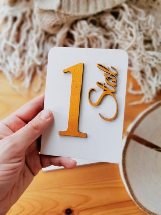 Numery stołów - tabliczka prostokątna