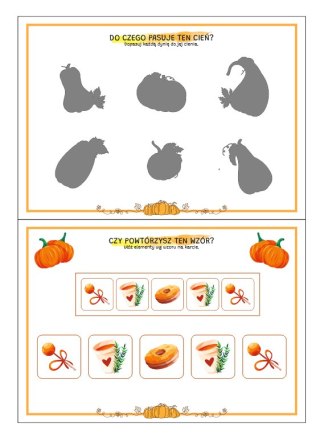 PLIK PDF - Dzień Dyni - Karty Zręcznościowe (2-3l)