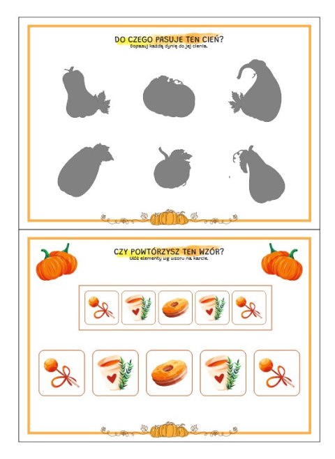 PLIK PDF - Dzień Dyni - Karty Zręcznościowe (2-3l)