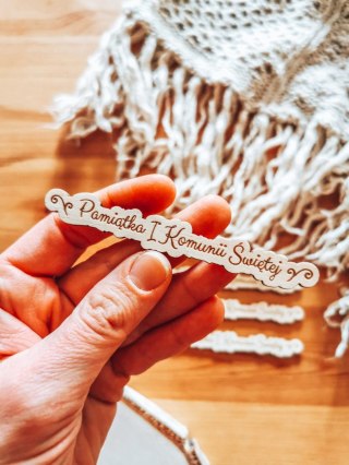 Pamiątka Pierwszej Komunii Świętej - TABLICZKA po obrysie (4szt) (wys. 1,5cm)