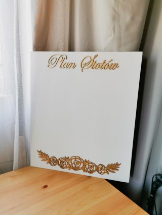 Plan Stołów - WZÓR 02 - dowolny tekst - - - (znajdź swój stolik swoje miejsce)