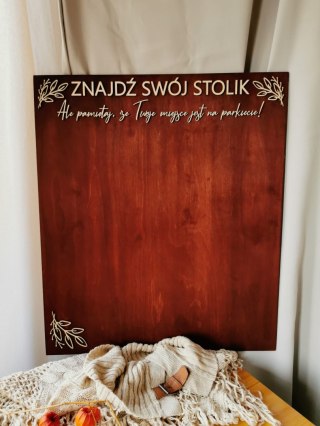 Plan Stołów - WZÓR 12 - dowolny tekst - - - (znajdź swój stolik swoje miejsce)