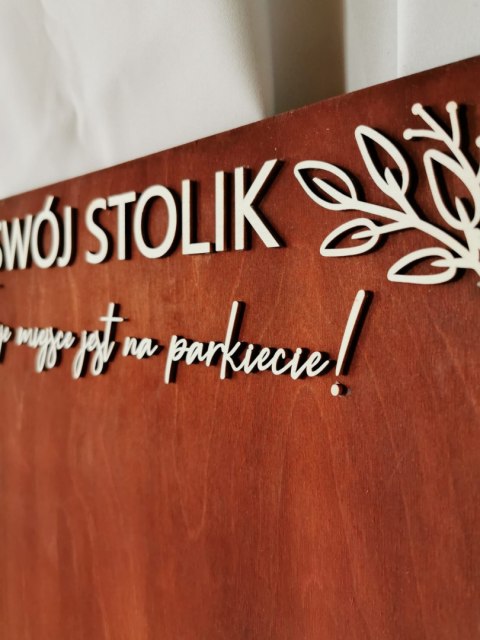 Plan Stołów - WZÓR 12 - dowolny tekst - - - (znajdź swój stolik swoje miejsce)