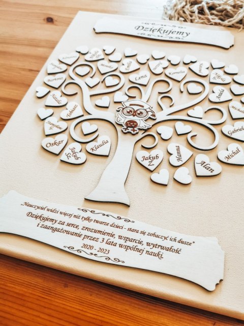 Podziękowanie dla Nauczyciela - obraz DRZEWO