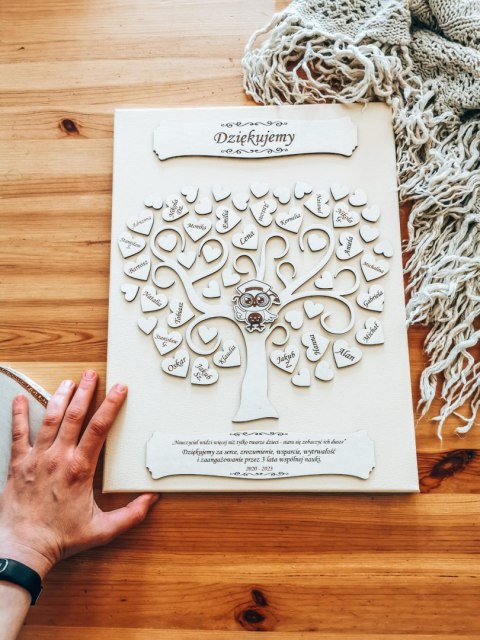 Podziękowanie dla Nauczyciela - obraz DRZEWO