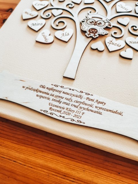 Podziękowanie dla Nauczyciela - obraz DRZEWO