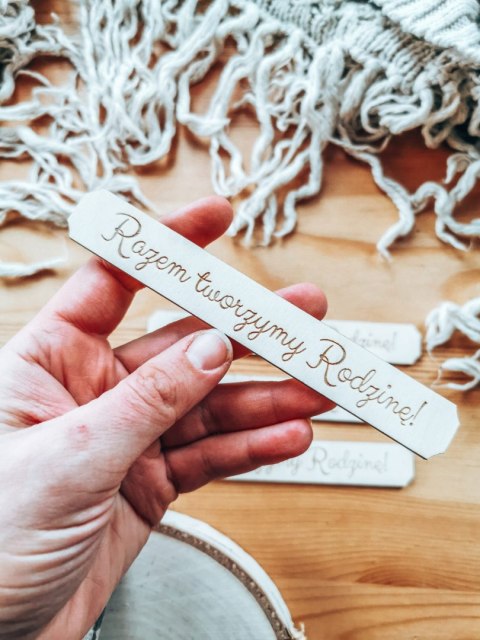 Razem Tworzymy Rodzinę - TABLICZKA (4szt) 10cm/12cm/14cm (8 wzorów)