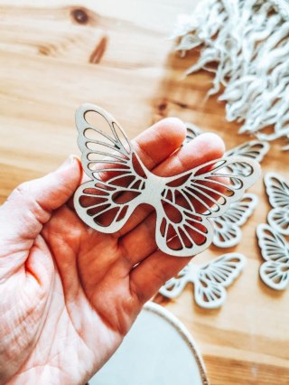 Skrzydła ! 6szt ! (7,5cm/9cm/12cm/18cm) - wzór 28 - - - (skrzydełka anioła, do aniołka, aniołek, anielskie)