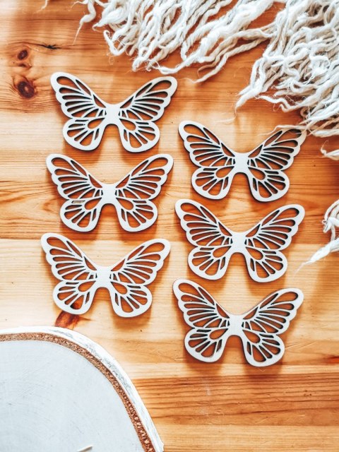 Skrzydła ! 6szt ! (7,5cm/9cm/12cm/18cm) - wzór 28 - - - (skrzydełka anioła, do aniołka, aniołek, anielskie)