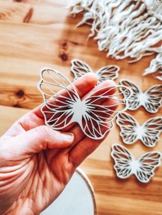 Skrzydła ! 6szt ! (7,5cm/9cm/12cm/18cm) - wzór 30 - - - (skrzydełka anioła, do aniołka, aniołek, anielskie)