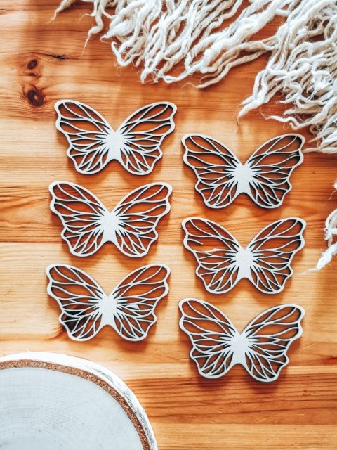 Skrzydła ! 6szt ! (7,5cm/9cm/12cm/18cm) - wzór 30 - - - (skrzydełka anioła, do aniołka, aniołek, anielskie)