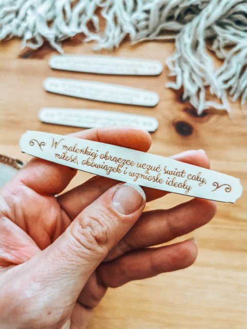 W maleńkiej obrączce... (sentencja) - TABLICZKA (4szt) 10cm/12cm/14cm (8 wzorów) - - - (pamiątka ślubu, na pamiątkę ślubu, ślub)