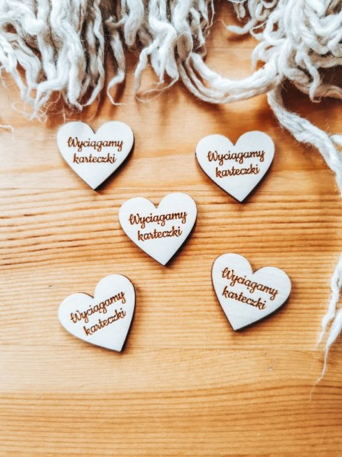 Wyciągamy karteczki - SERCE (5szt) 3/4/5cm - - - (serduszka, serduszko, serca)