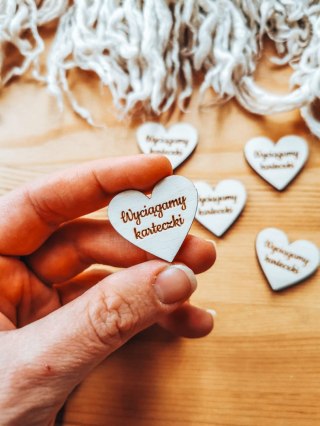 Wyciągamy karteczki - SERCE (5szt) 3/4/5cm - - - (serduszka, serduszko, serca)