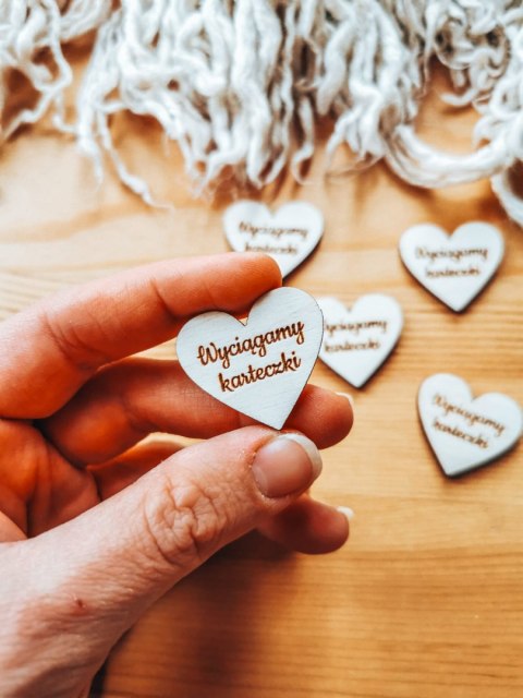 Wyciągamy karteczki - SERCE (5szt) 3/4/5cm - - - (serduszka, serduszko, serca)