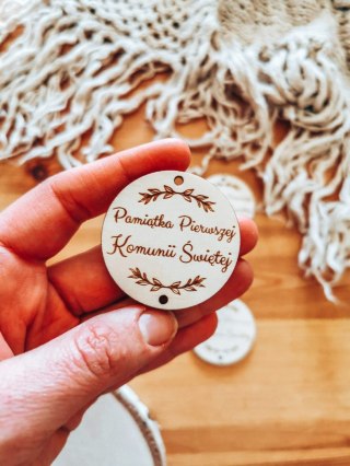 Zawieszka (5szt) 4,5cm - Pamiątka Pierwszej Komunii - - - (baza do anioła, aniołka, aniołek, koło)