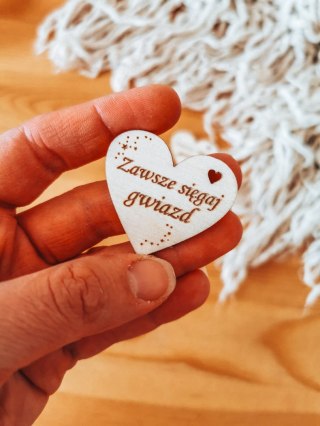 Zawsze sięgaj gwiazd - SERCE (5szt) 3/4/5cm - - - (serduszka, serduszko, serca)