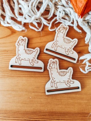 ALPAKA 02 - zakładka 5cm (3szt) - - - (baza do zakładki do książki, lama)