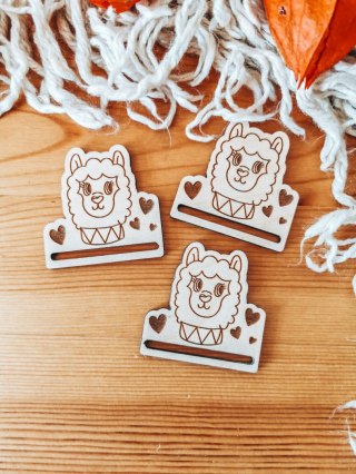 ALPAKA 03 - zakładka 5cm (3szt) - - - (baza do zakładki do książki, lama)