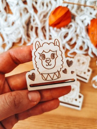 ALPAKA 03 - zakładka 5cm (3szt) - - - (baza do zakładki do książki, lama)