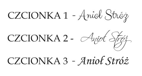 Anioł Stróż Babci i Dziadka - Koło z napisem (1szt) 20-39cm