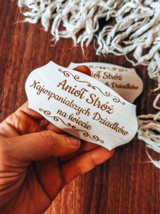 Anioł Stróż Najwspanialszych Dziadków - TABLICZKA (2szt) 10cm/12cm/14cm (8 wzorów)