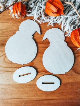 BAŁWAN 01 - figurka z podstawką (2szt) (12cm) - do ozdabiania