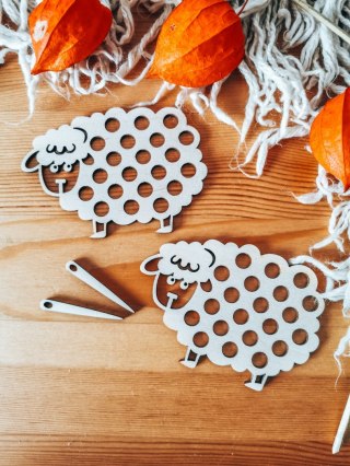 BARANEK - PRZEPLATANKA (2szt) (10cm) - do ozdabiania